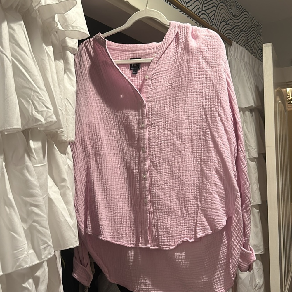 Lilac button down shirt